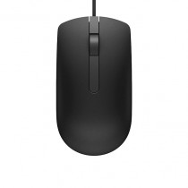 Dell MS116 Wired Optical Mouse, 1000DPI, LED Tracking, Scrolling Wheel, Plug and Play