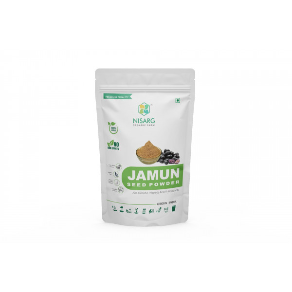 Nisarg Organic jamun Seeds Powder 100g 