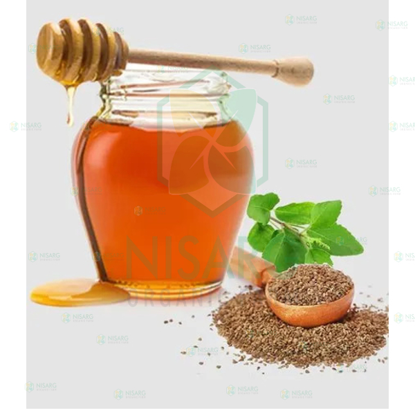 Nisarg Organic Raw Ajwain Honey 250g