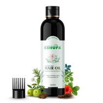 KHSUHPA HANDMADE AYURVEDIC HAIR OIL | 32 Ayurvedic Herbs & 8 Cold-Pressed Oils | Anti Hair Fall & Hair Growth (200ML)