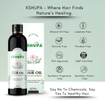KHSUHPA HANDMADE AYURVEDIC HAIR OIL | 32 Ayurvedic Herbs & 8 Cold-Pressed Oils | Anti Hair Fall & Hair Growth (200ML)