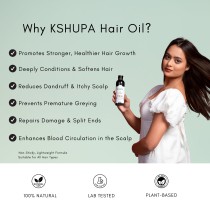 KHSUHPA HANDMADE AYURVEDIC HAIR OIL | 32 Ayurvedic Herbs & 8 Cold-Pressed Oils | Anti Hair Fall & Hair Growth (200ML)