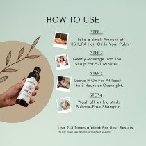 KHSUHPA HANDMADE AYURVEDIC HAIR OIL | 32 Ayurvedic Herbs & 8 Cold-Pressed Oils | Anti Hair Fall & Hair Growth (200ML)