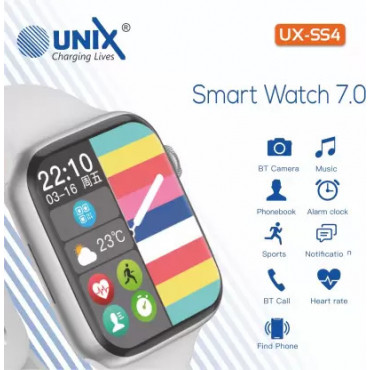 Unix SS4 Spo2, 1.9" Full Touch display, Multi-Sports modes, 7-day Battery Smartwatch  (White Strap, Regular)