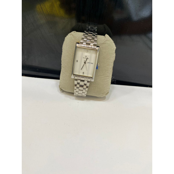 Titan 9153BM02 Silver Metal Analog Men's Watch